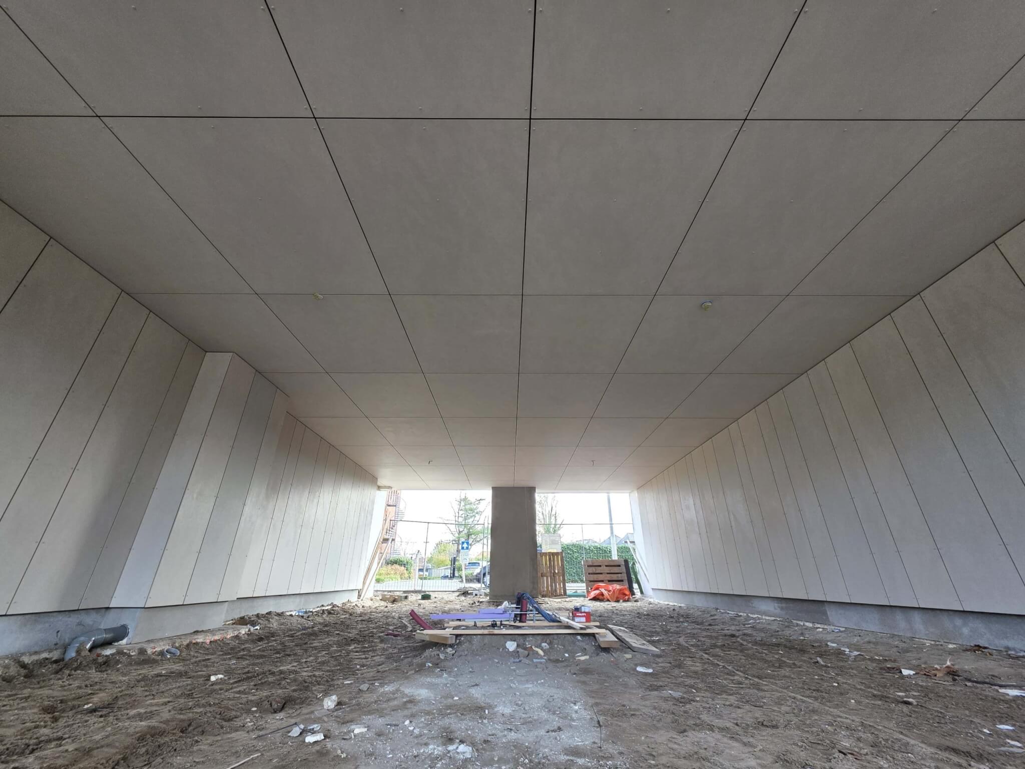 Na de gevelbekleding